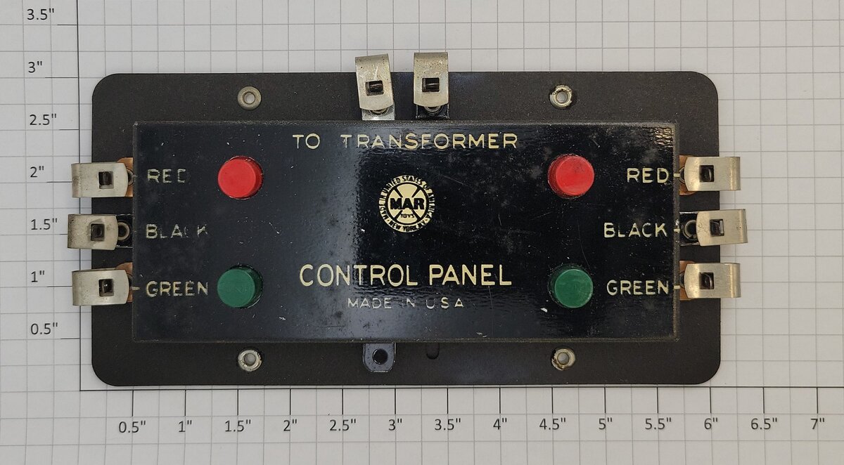 Marx MX-1585 Electric Remote Switch Metal Control Panel in Original Box