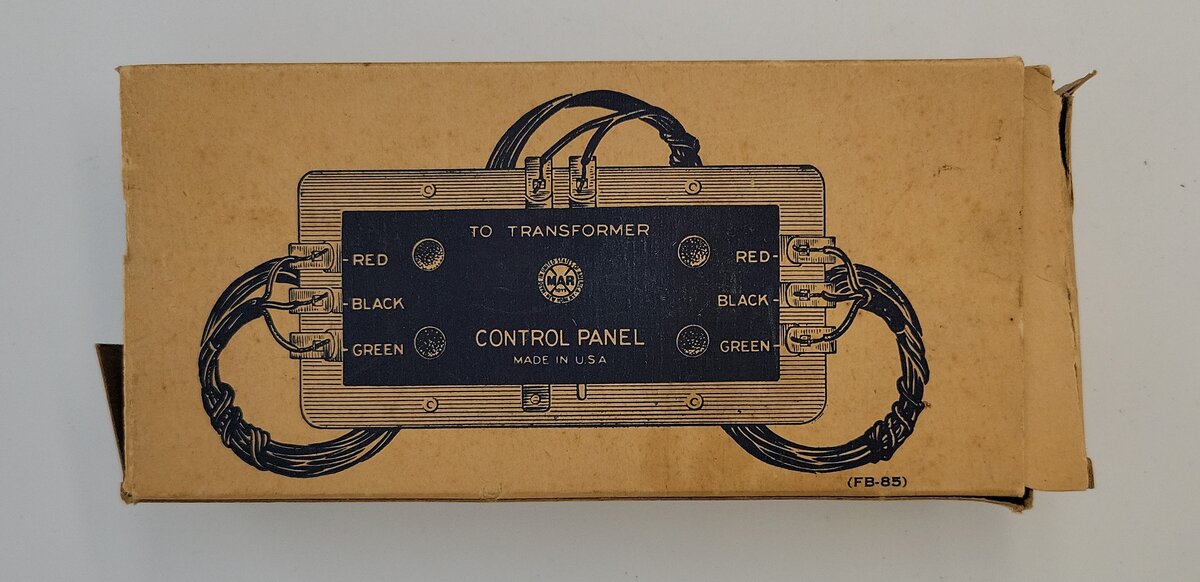 Marx MX-1585 Electric Remote Switch Metal Control Panel in Original Box