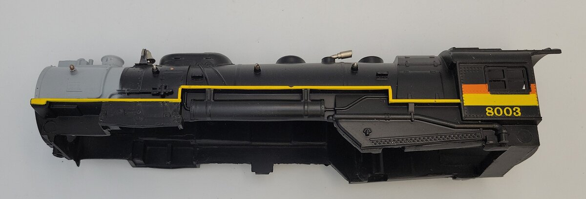 Lionel 8003-2 Chessie Berkshire Black Shell w/o Boiler Front #8003
