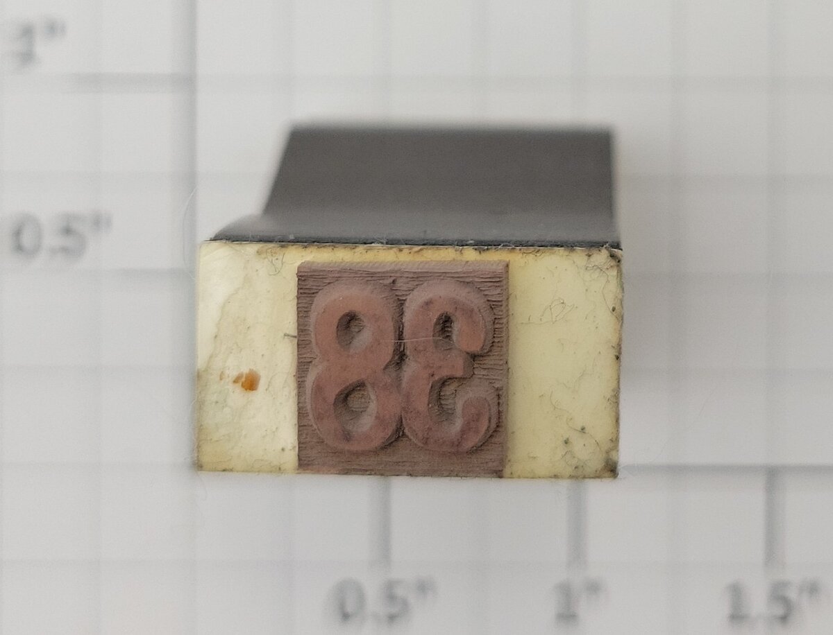 Lionel RS-38 Electric Locomotive Rubber Stamp #38