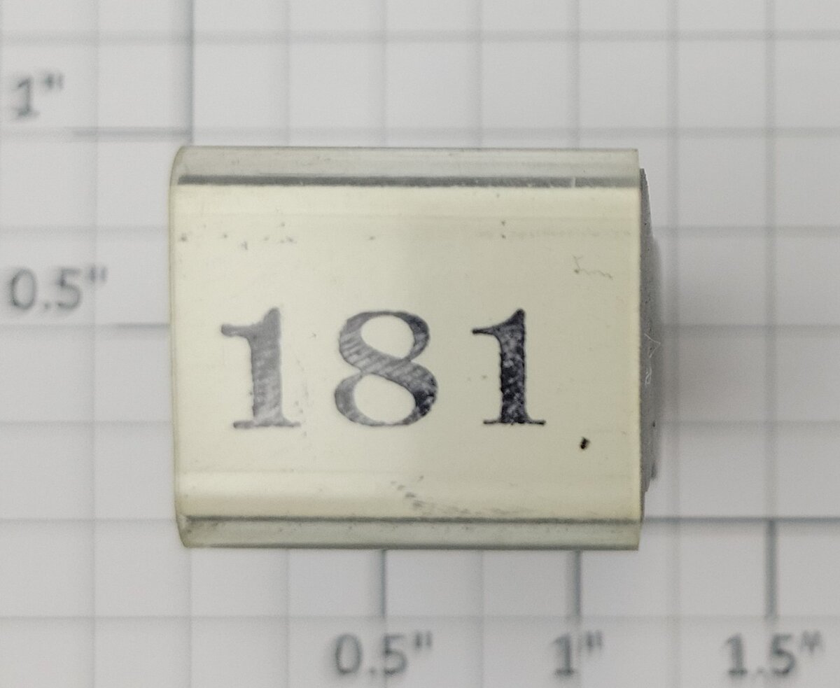 Lionel RS-181 Electric Locomotive Rubber Stamp #181