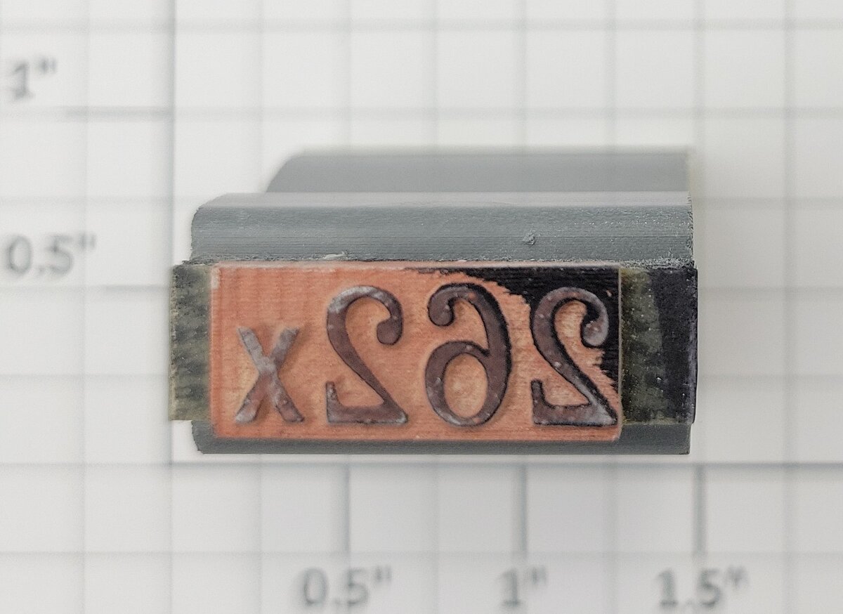 Lionel RS-262x Box Rubber Stamp #262x