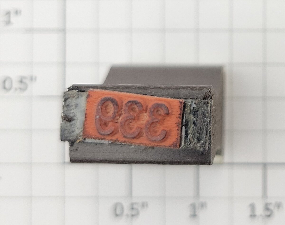 Lionel RS-339 Observation Car Rubber Stamp #339
