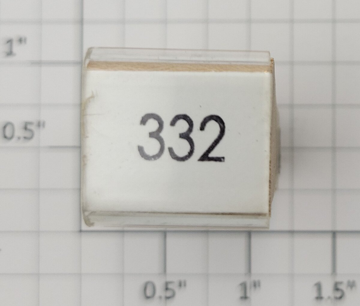 Lionel RS-332 Baggage Car Rubber Stamp #332