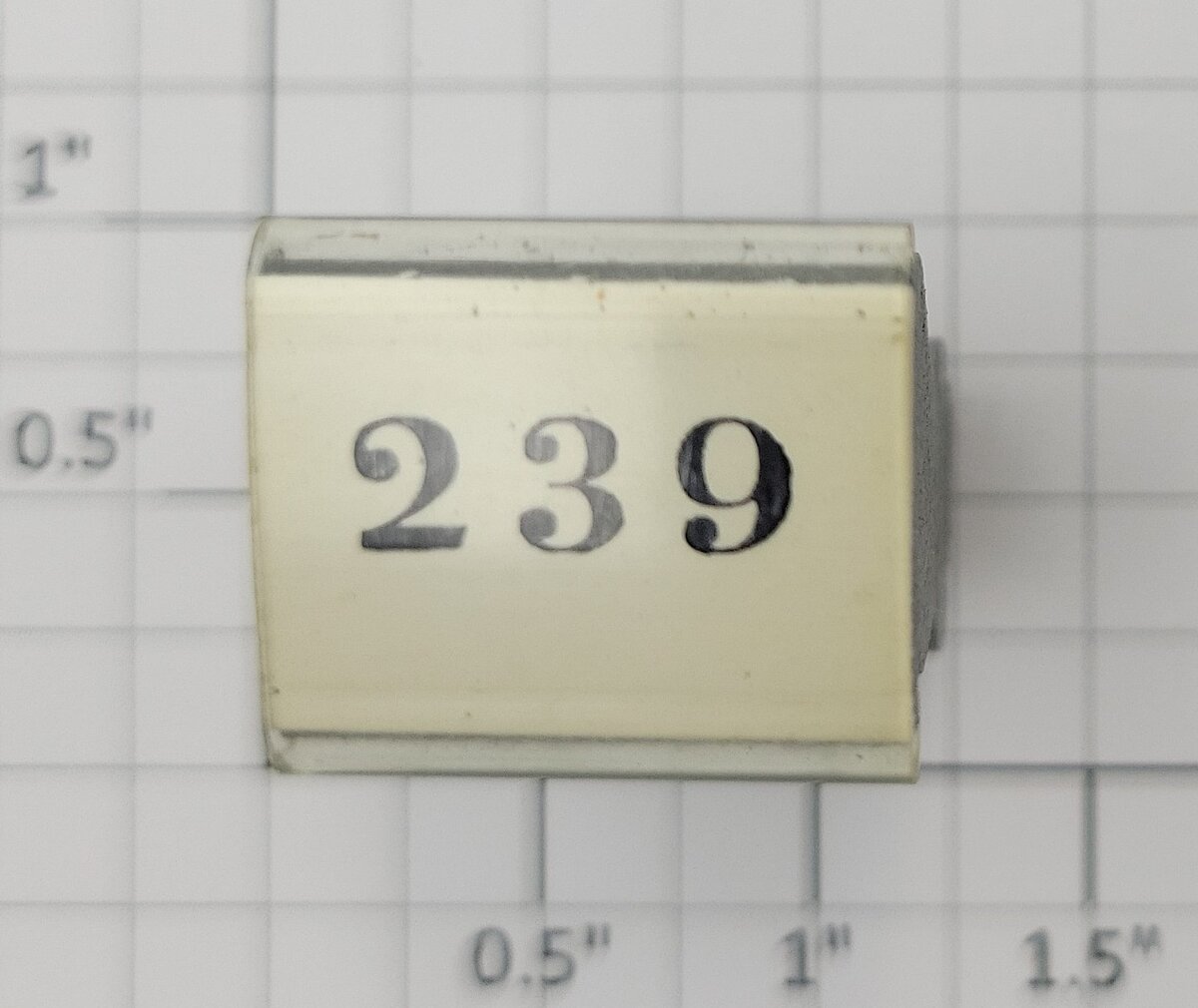 Lionel RS-239 Steam Locomotive Rubber Stamp #239