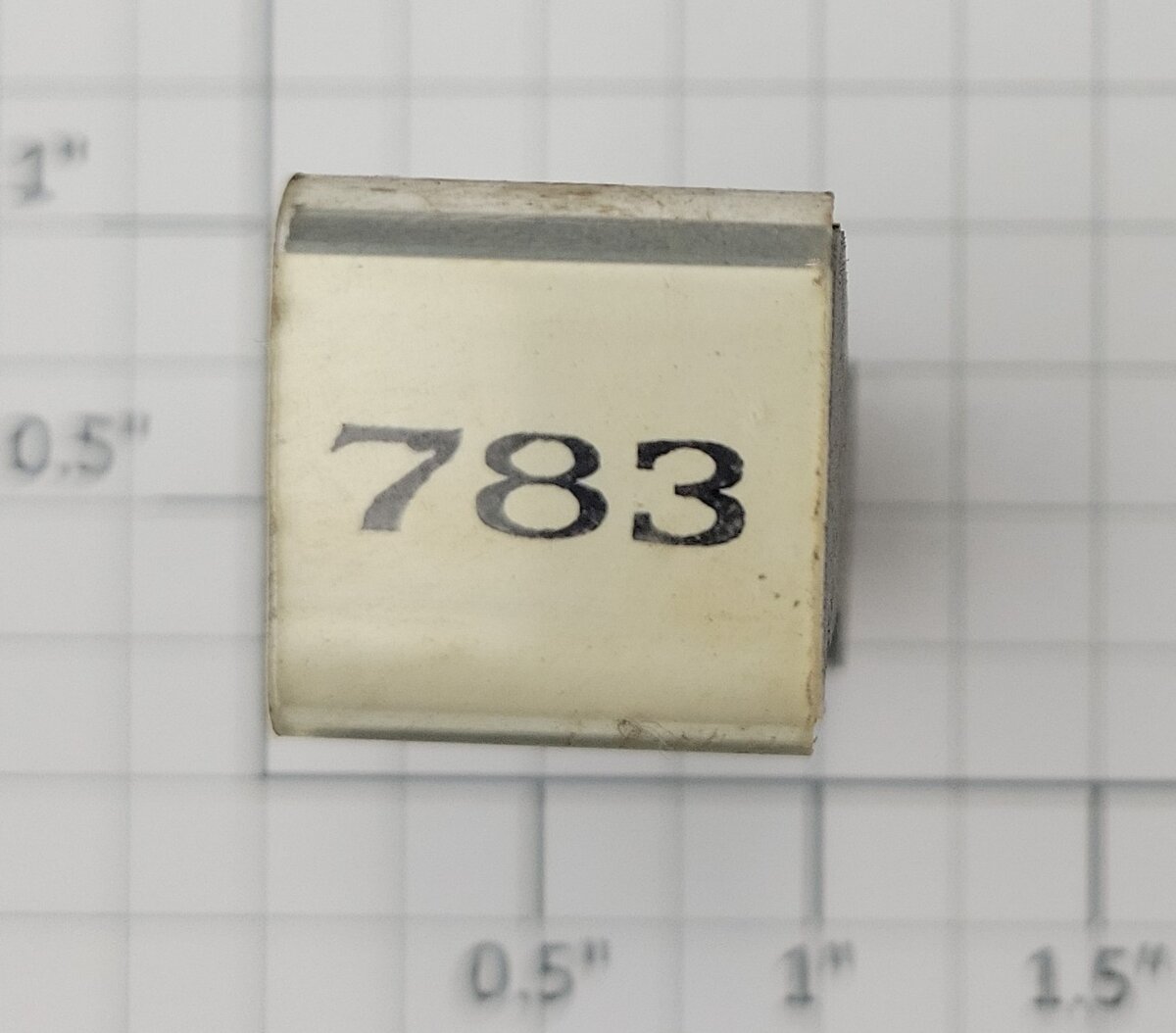 Lionel RS-783 Steam Locomotive Thin Font Rubber Stamp #783