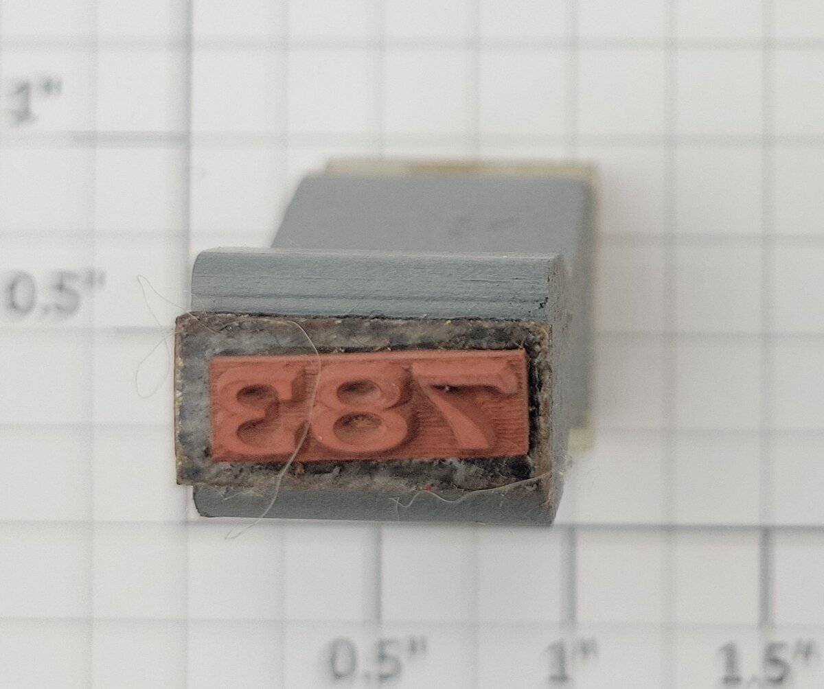 Lionel RS-783 Steam Locomotive Thin Font Rubber Stamp #783