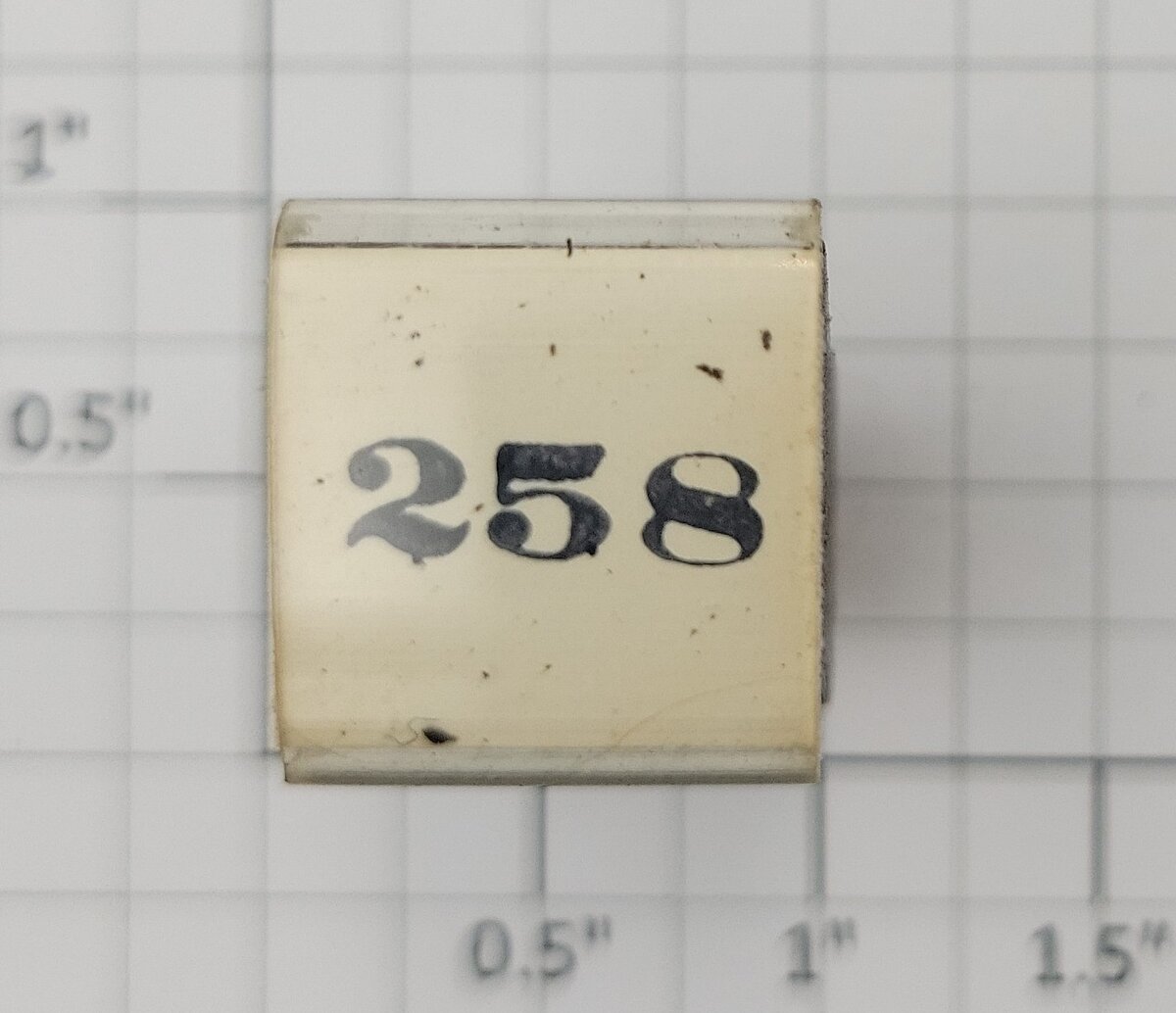 Lionel RS-258 Steam Locomotive Rubber Stamp #258