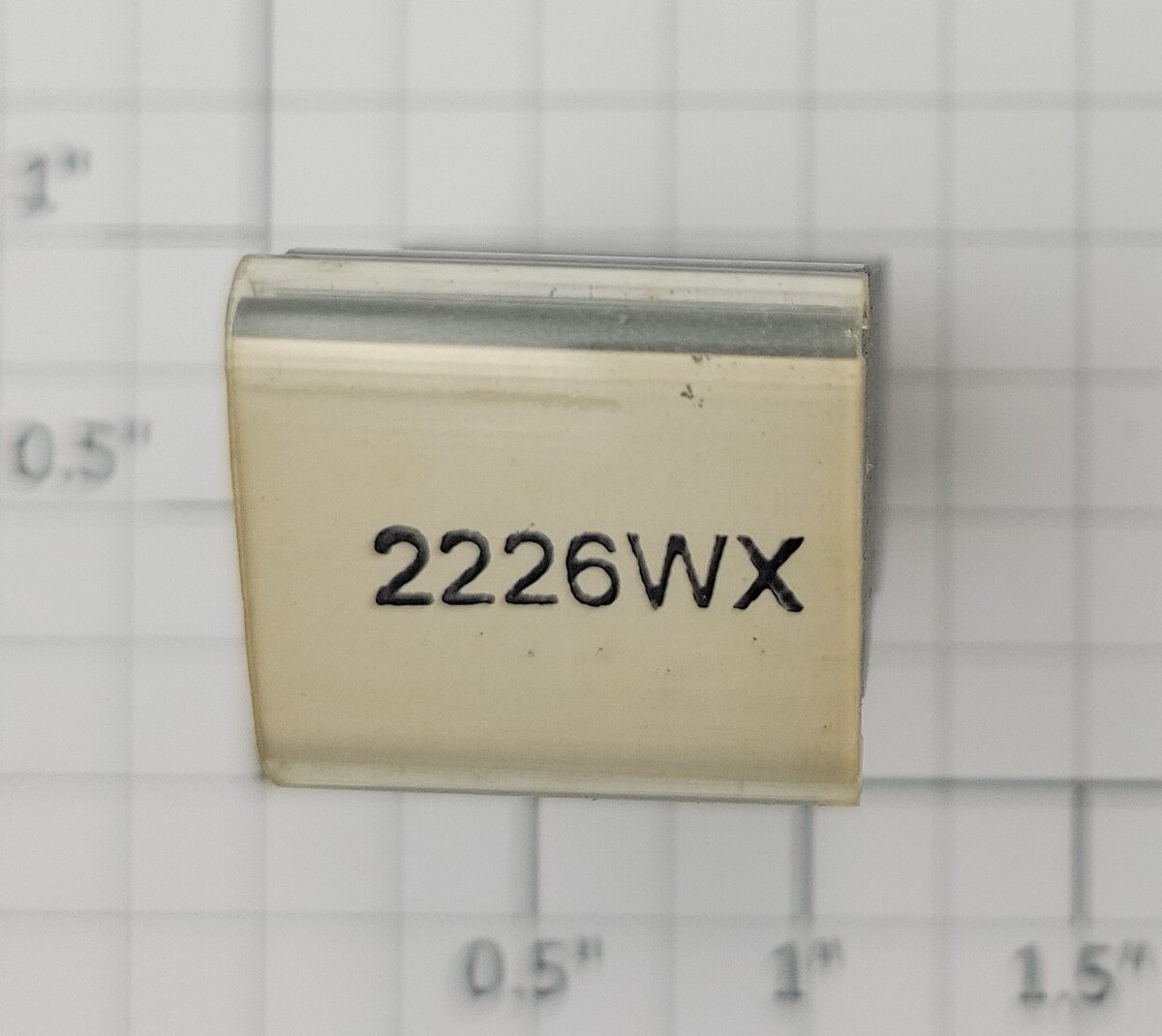 Lionel RS-2226WX Tender Frame Underside Rubber Stamp #2226WX