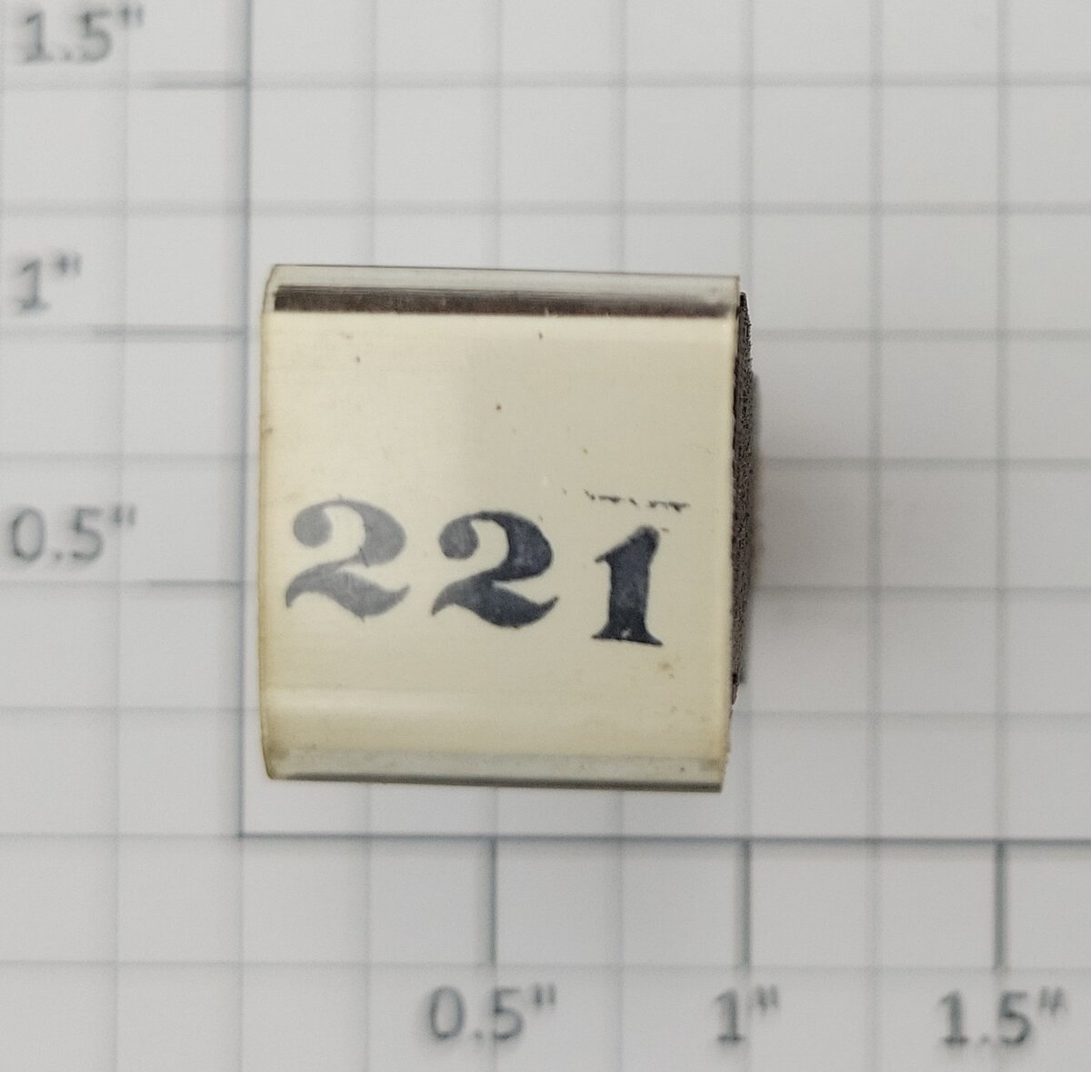 Lionel RS-221 Steam Locomotive Rubber Stamp #221