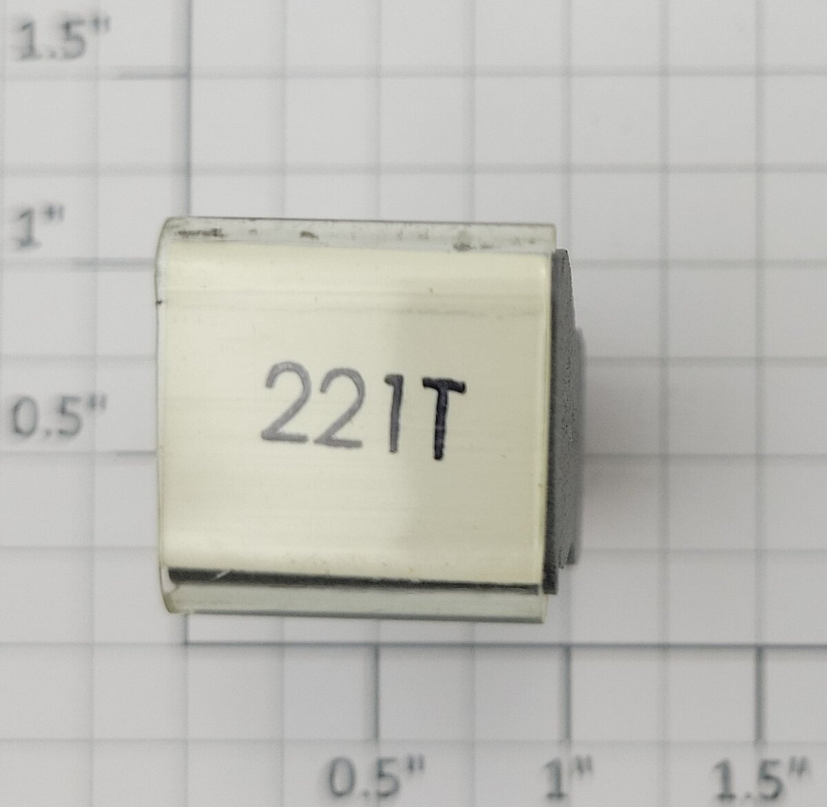 Lionel RS-221T Tender Frame Underside Rubber Stamp #221T