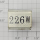 Lionel RS-226W Tender Frame Underside Rubber Stamp #226W