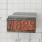 Lionel RS-226W Tender Frame Underside Rubber Stamp #226W