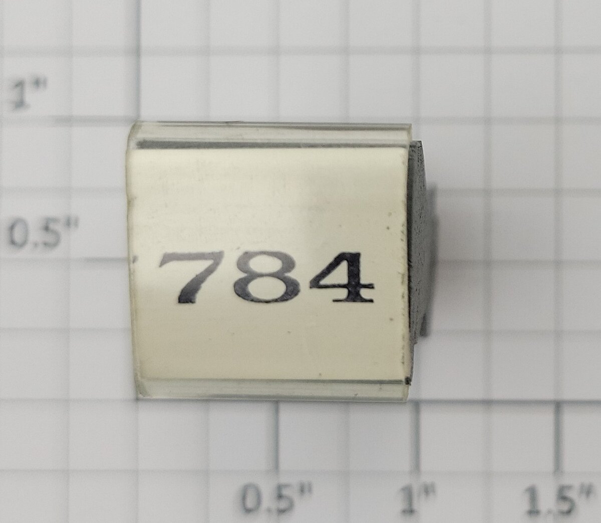 Lionel RS-784 Streamlined Observation Car Thin Font Rubber Stamp #784