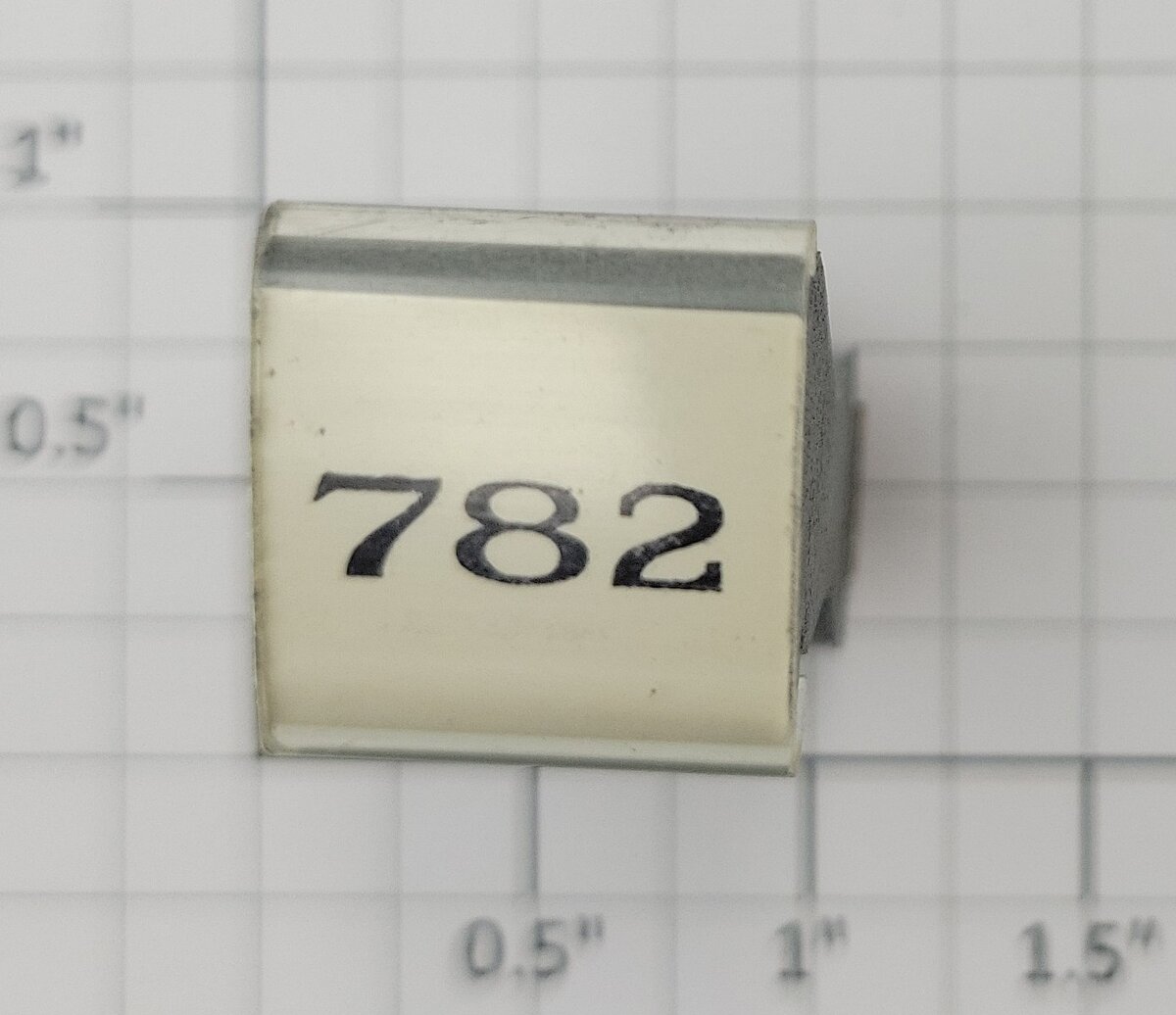 Lionel RS-782 Streamlined Combine Car Thin Font Rubber Stamp #782