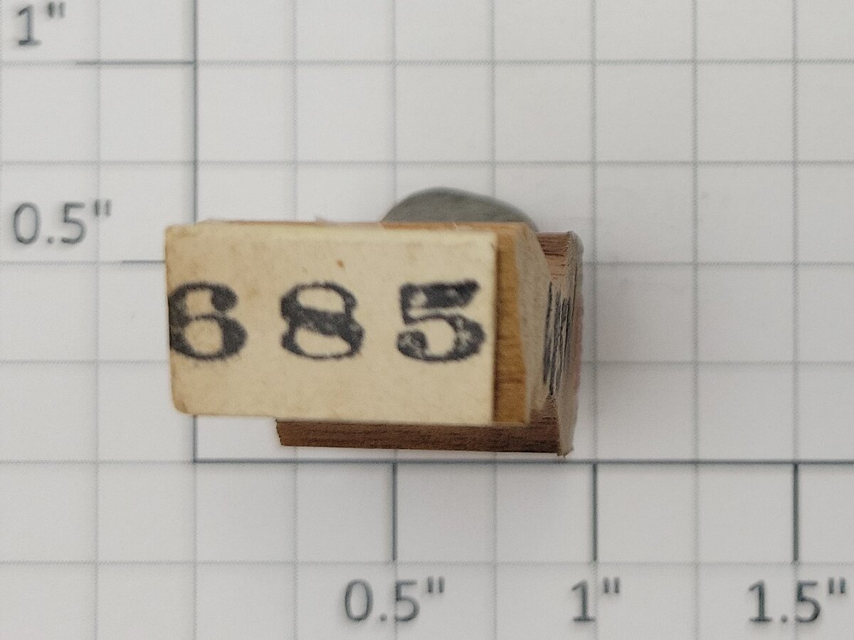 Lionel RS-685 Steam Locomotive Rubber Stamp #685