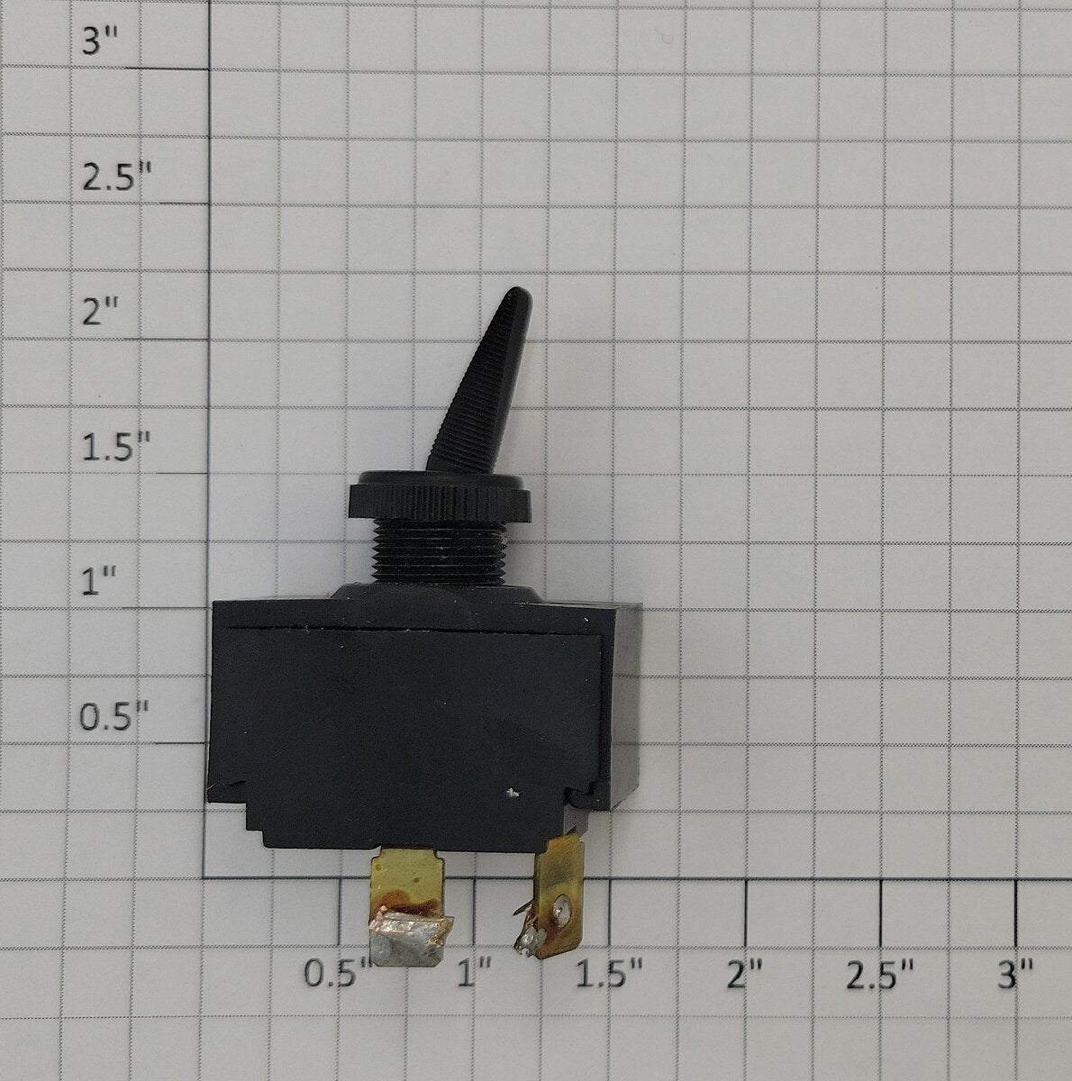 Acme 1023-10 SPST Black Plastic Duckbill On/Off Toggle Switch