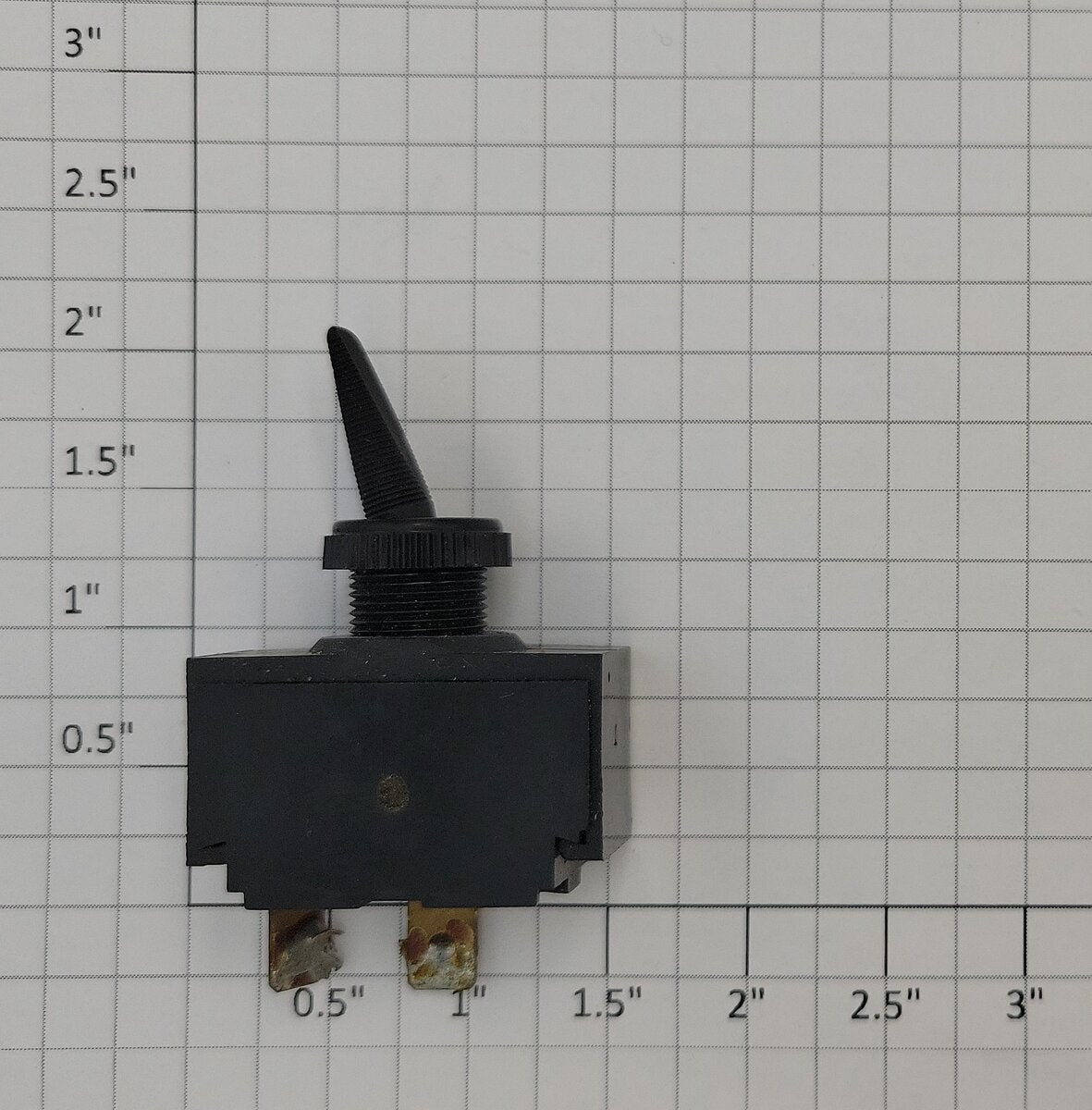 Acme 1023-10 SPST Black Plastic Duckbill On/Off Toggle Switch