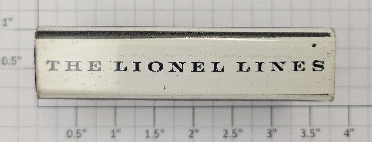 Lionel RS-TLL7 "The Lionel Lines" Extended Medium Roman Serif Rubber Stamp