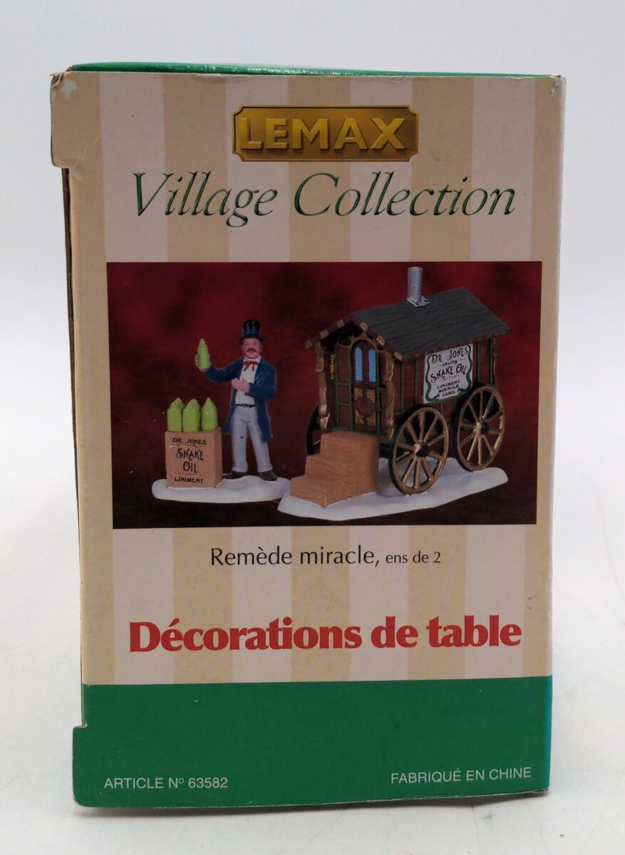 Lemax 63582 Table Accents “Miracle Cure” Dr. Jones Snake Oil Salesman