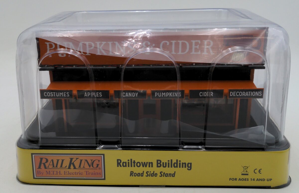 MTH 30-90758 O Pumpkin & Cider Road Side Stand W/ Operating Halloween Lights