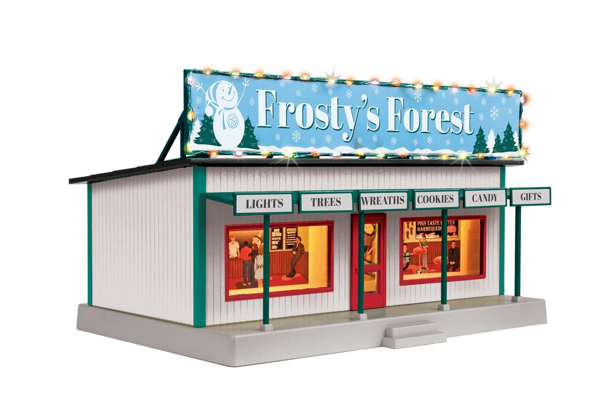 MTH 30-90737 O Frosty's Forest Road Side Stand W/ Operating Christmas Lights