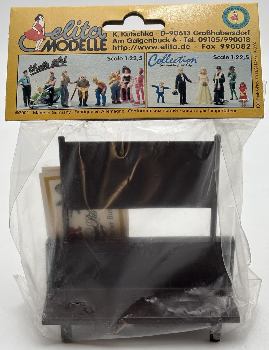 Elita Modelle 11017 G Metal Double Sided Advertisement Bench