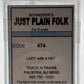 Just Plain Folk 474 G Lady With A Hat Figure