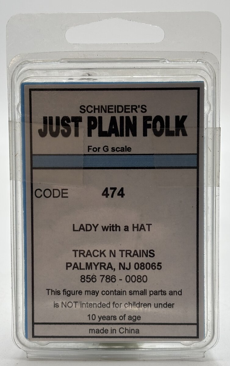 Just Plain Folk 474 G Lady With A Hat Figure