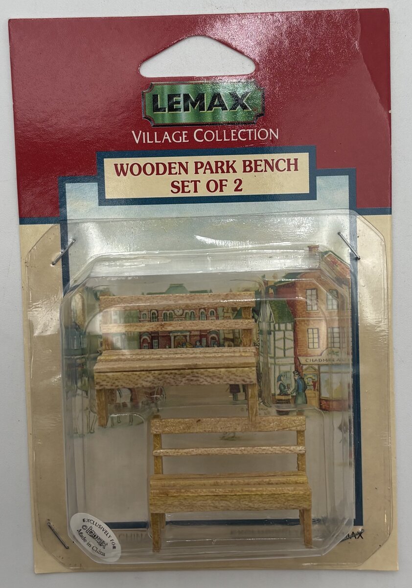 Lemax 94419 O Wooden Park Bench (Set of 2)