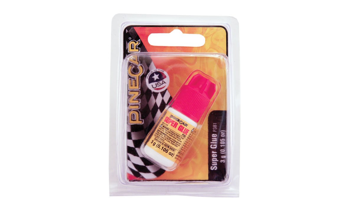 PineCar P381 Super Glue - .11 oz. Bottle
