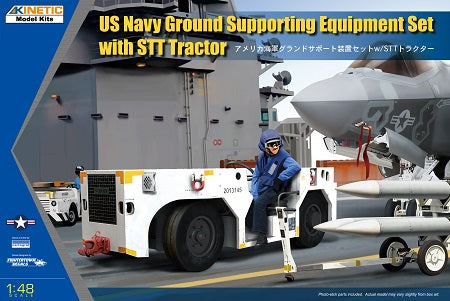 Kinetic Model K48115 1:48 USN Ground Supporting Equipment Set Plastic Model Kit