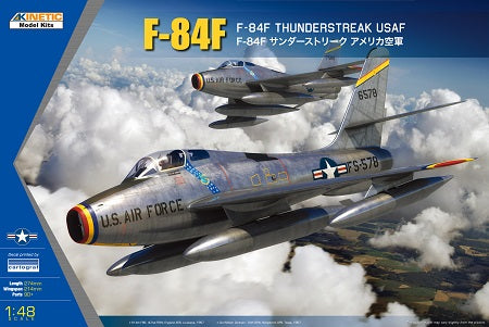 Kinetic 48113 1:48 F-84F Thunderstreak USAF Military Aircraft Plane Kit