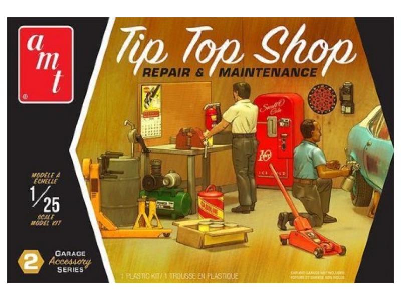 AMT PP016 1:25 Tip Top Shop Repair & Maintenance Garage Accessory Set #2
