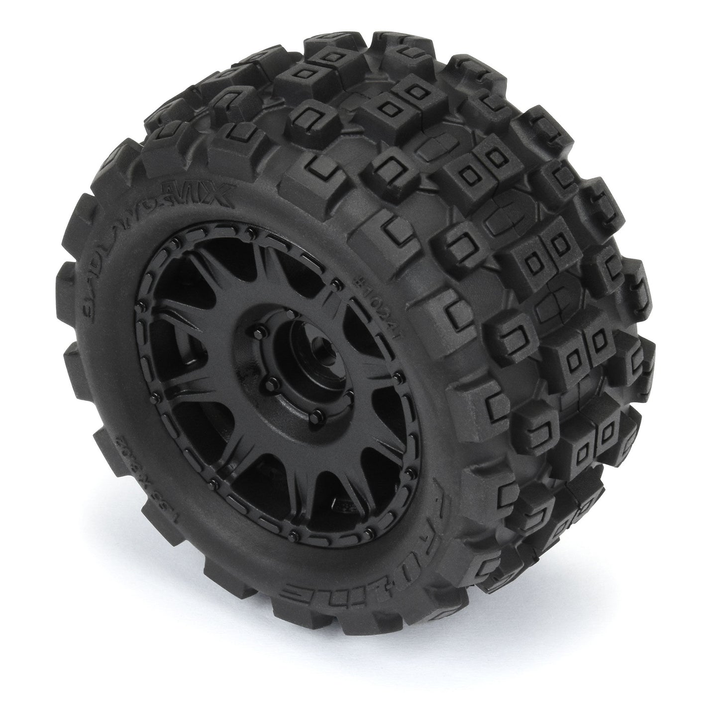 Pro-Line Racing 1024110 1:18 Badlands MX 1.85" F/R MTD 12mm Black Raid