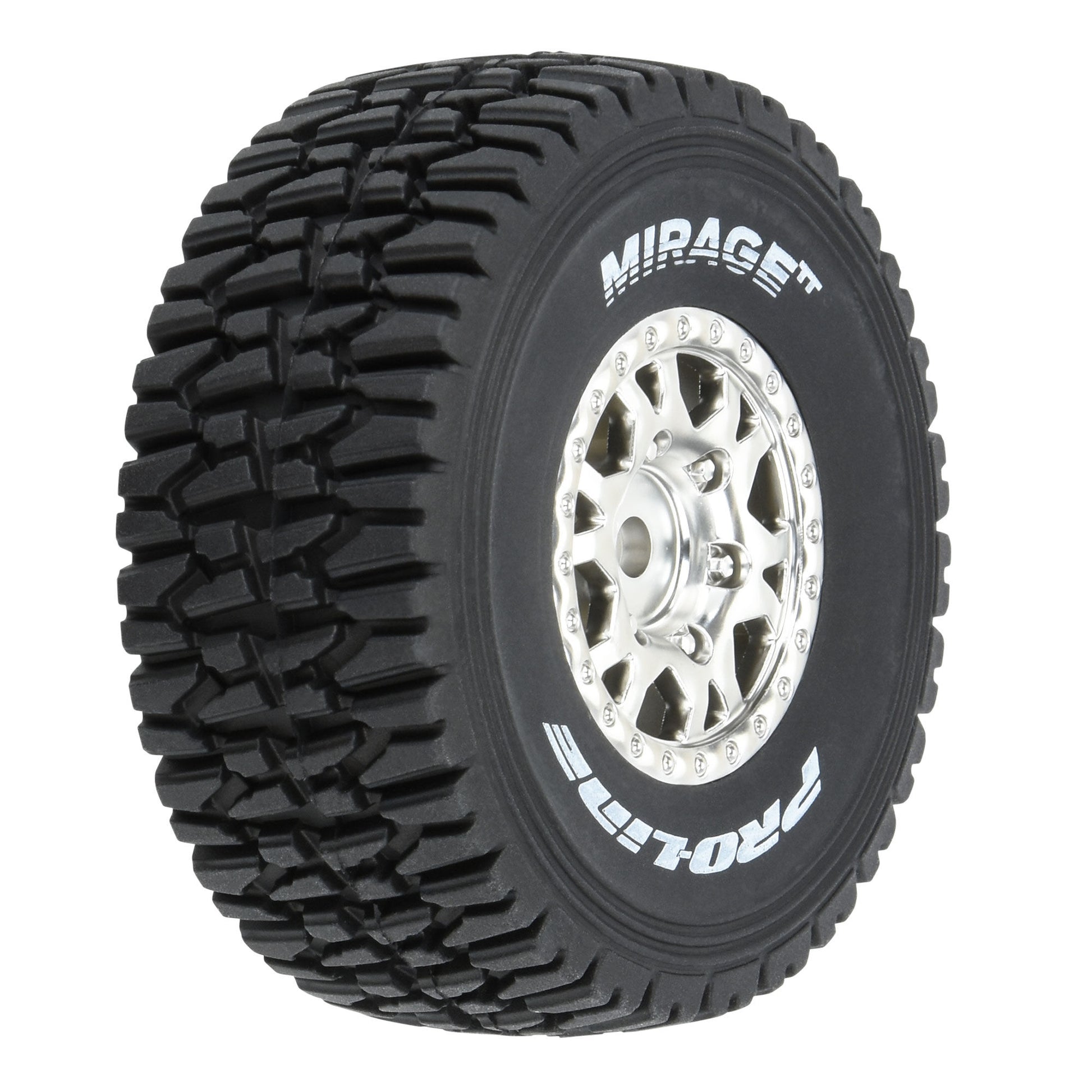 Pro-Line Racing 1025310 1:16 Mirage TT F/R Tires MTD Silver Impulse (Pack of 4)