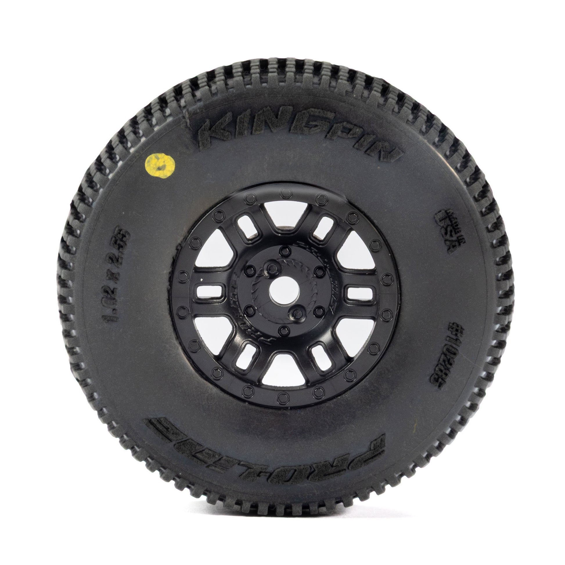 Pro-Line Racing 1028510 1:16 King Pin Front/Rear Tires MTD Black Split Six (4)