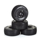 Pro-Line Racing 1028510 1:16 King Pin Front/Rear Tires MTD Black Split Six (4)