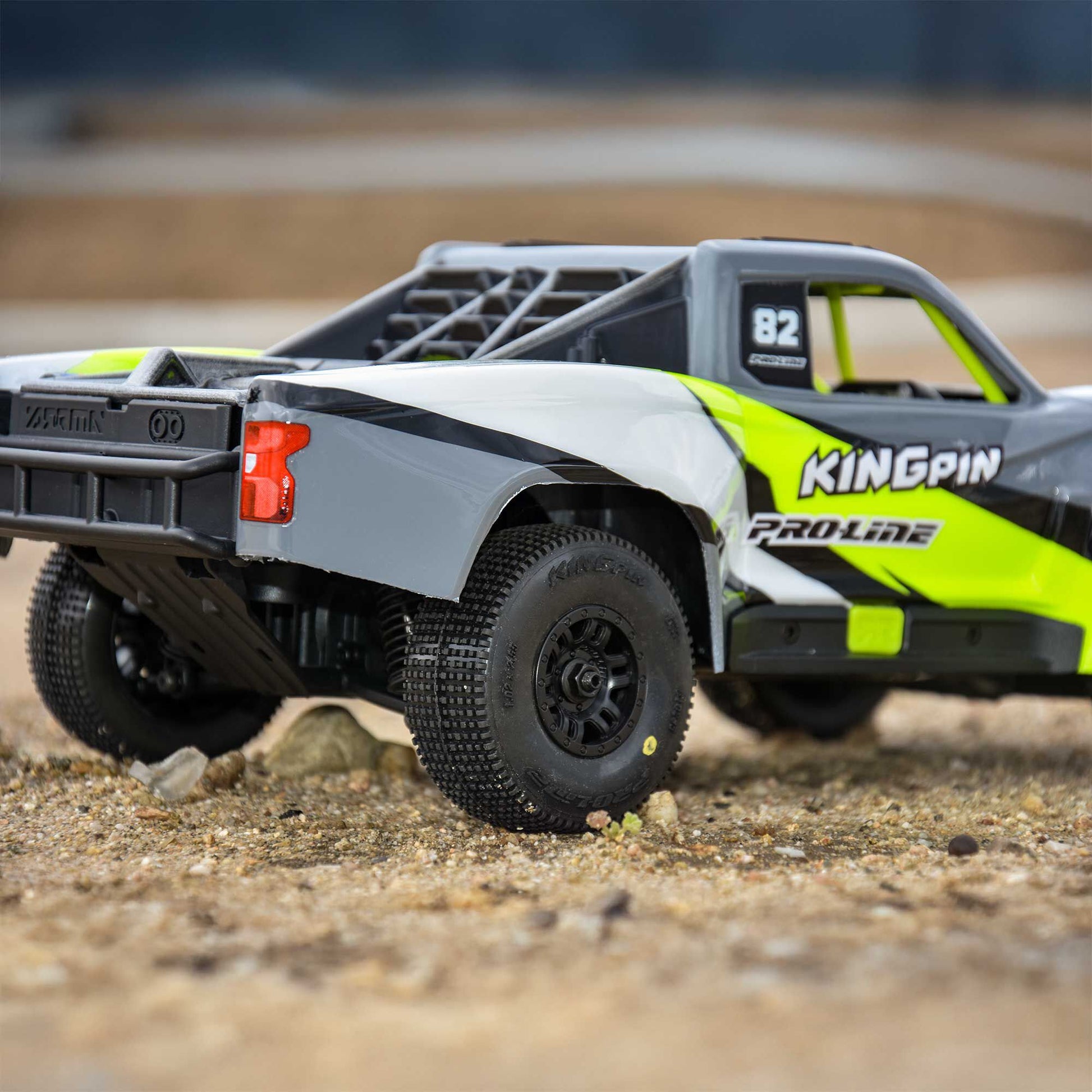 Pro-Line Racing 1028510 1:16 King Pin Front/Rear Tires MTD Black Split Six (4)