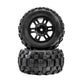 Pro-Line Racing 1030110 1:16 Badlands F/R Tires MTD Black Split Six (Pack of 2)