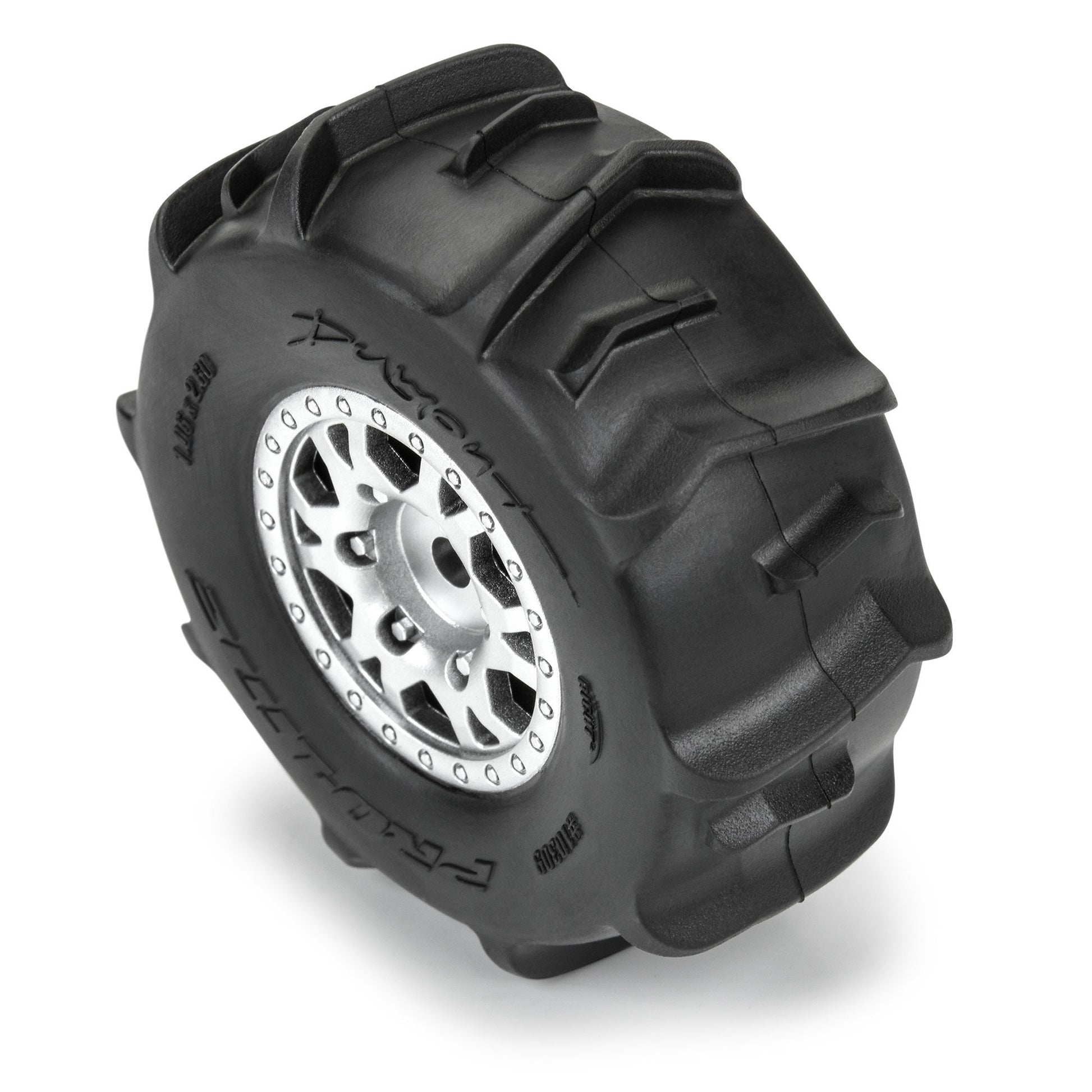 Pro-Line Racing 1030910 1:16 Dumont F/R Tires MTD Silver Impulse (Pack of 4)