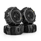 Pro-Line Racing PRO1030911 1:16 Dumont Paddle Tires Mounted 12mm Black Split Six