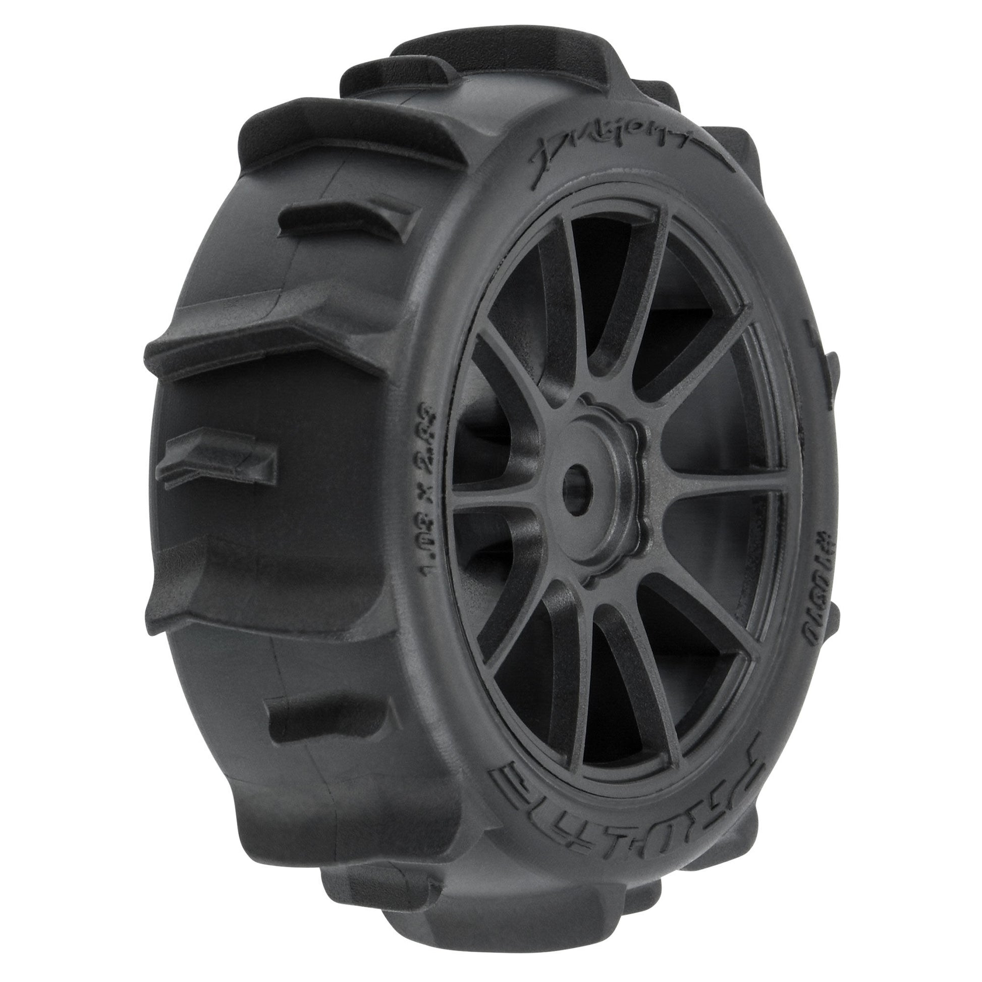 Pro-Line Racing 1031010 1:14 Dumont F/R Tires MTD 12mm Black Mach-10 (Pack of 4)