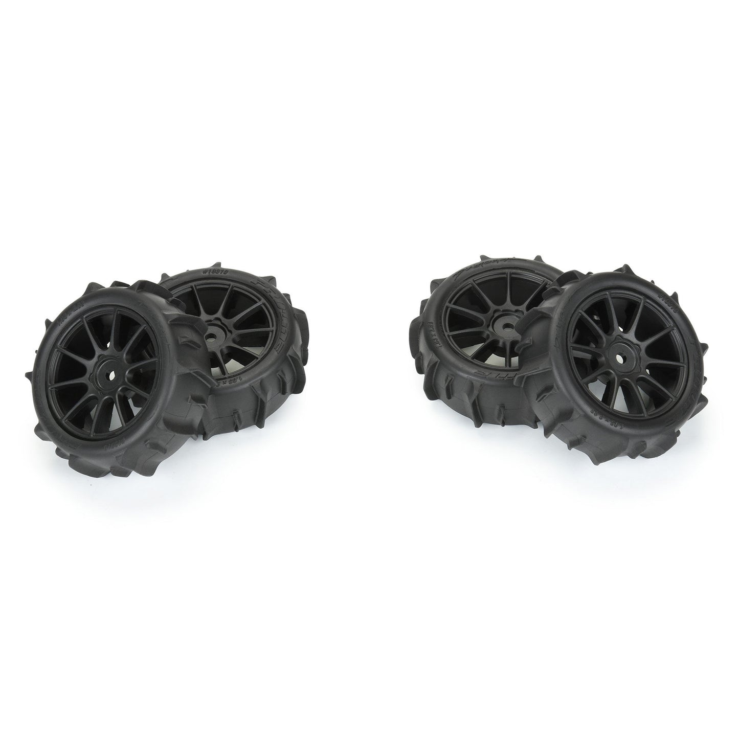 Pro-Line Racing 1031010 1:14 Dumont F/R Tires MTD 12mm Black Mach-10 (Pack of 4)