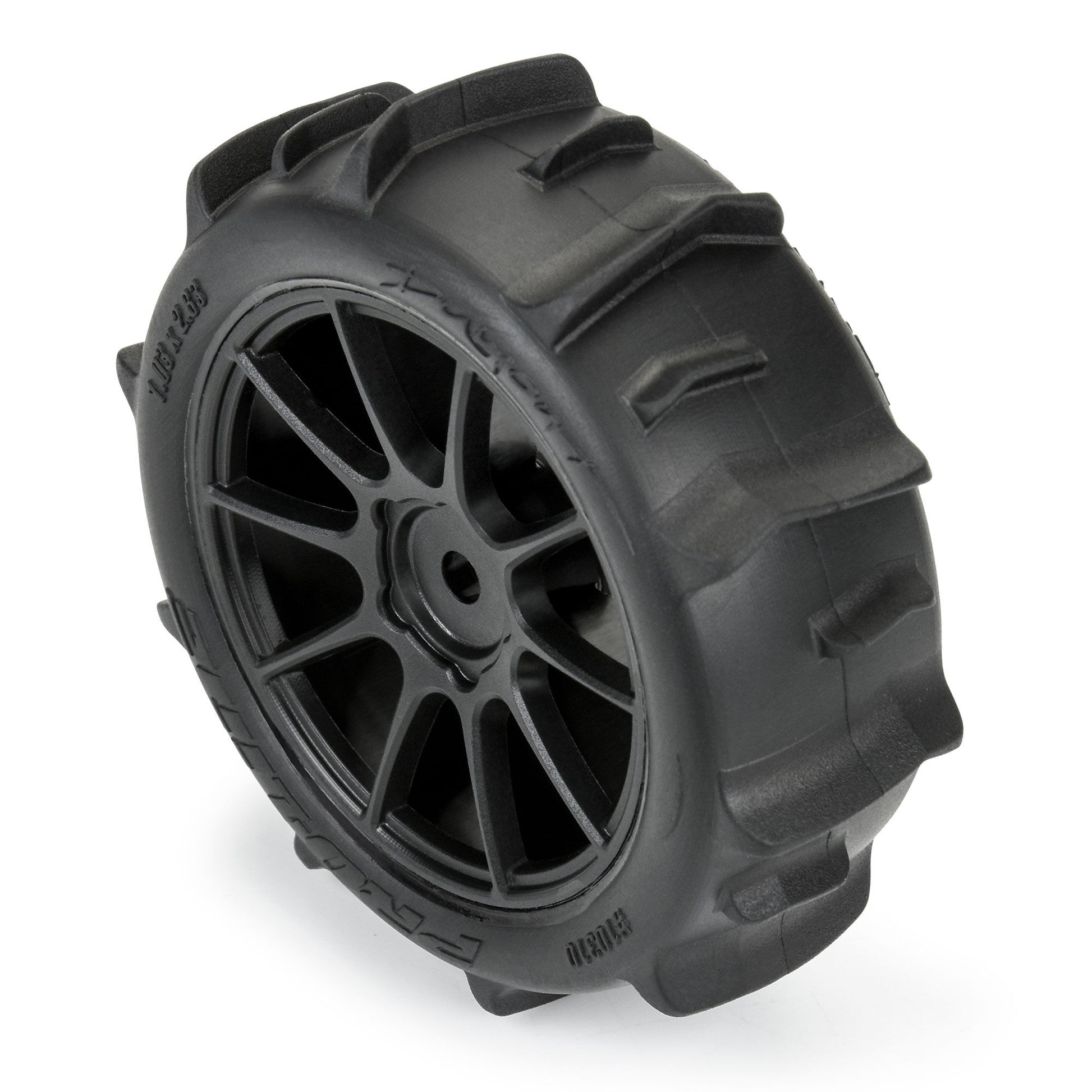 Pro-Line Racing 1031010 1:14 Dumont F/R Tires MTD 12mm Black Mach-10 (Pack of 4)