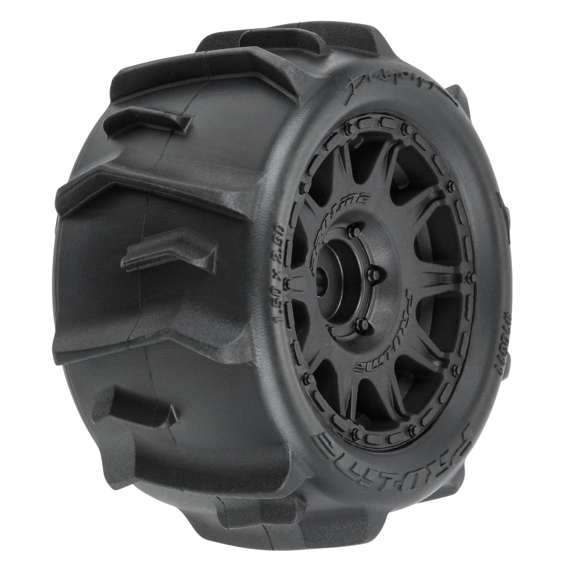 Pro-Line Racing 1031110 1:18 Dumont F/R Tires MTD 12mm Black Raid (Pack of 4)