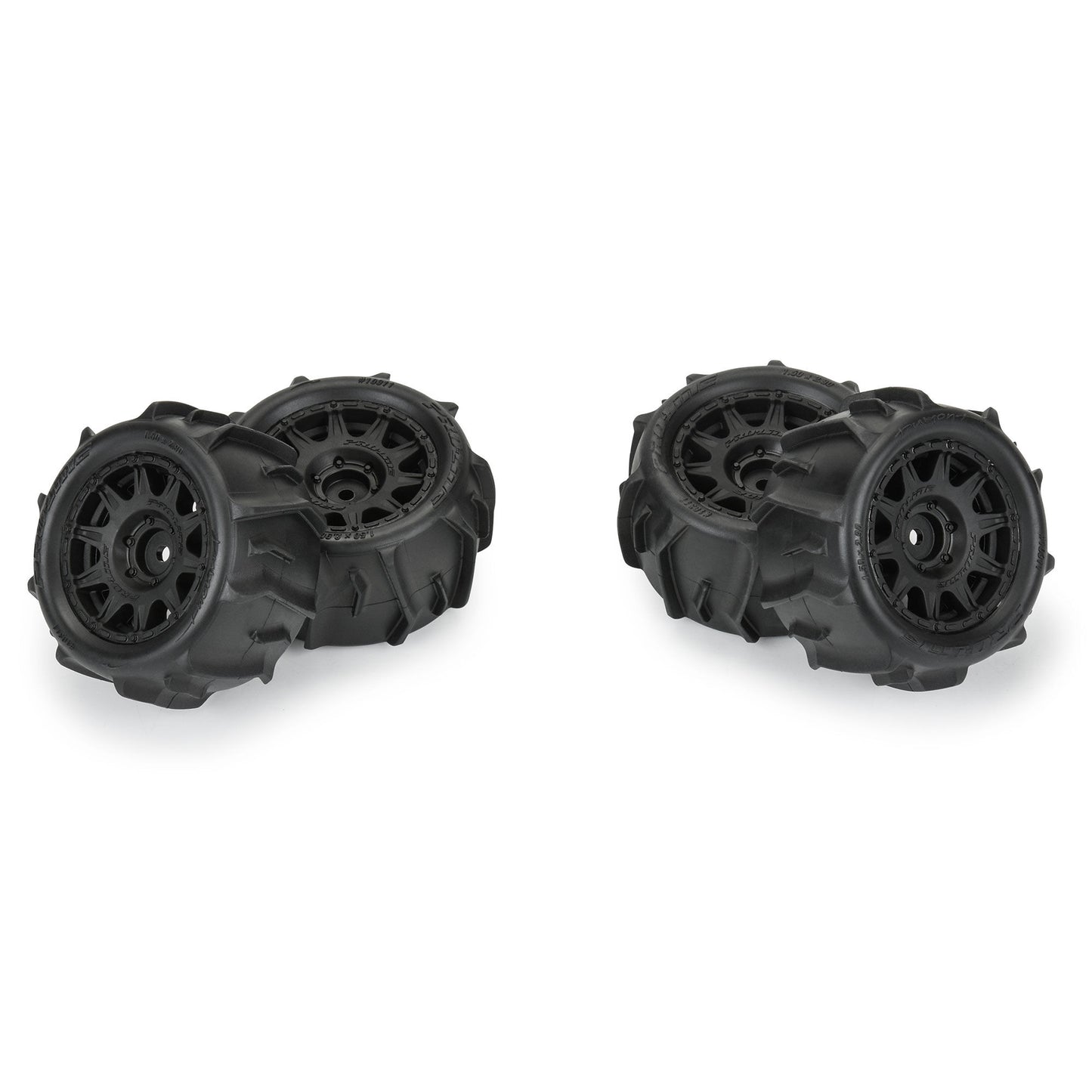 Pro-Line Racing 1031110 1:18 Dumont F/R Tires MTD 12mm Black Raid (Pack of 4)