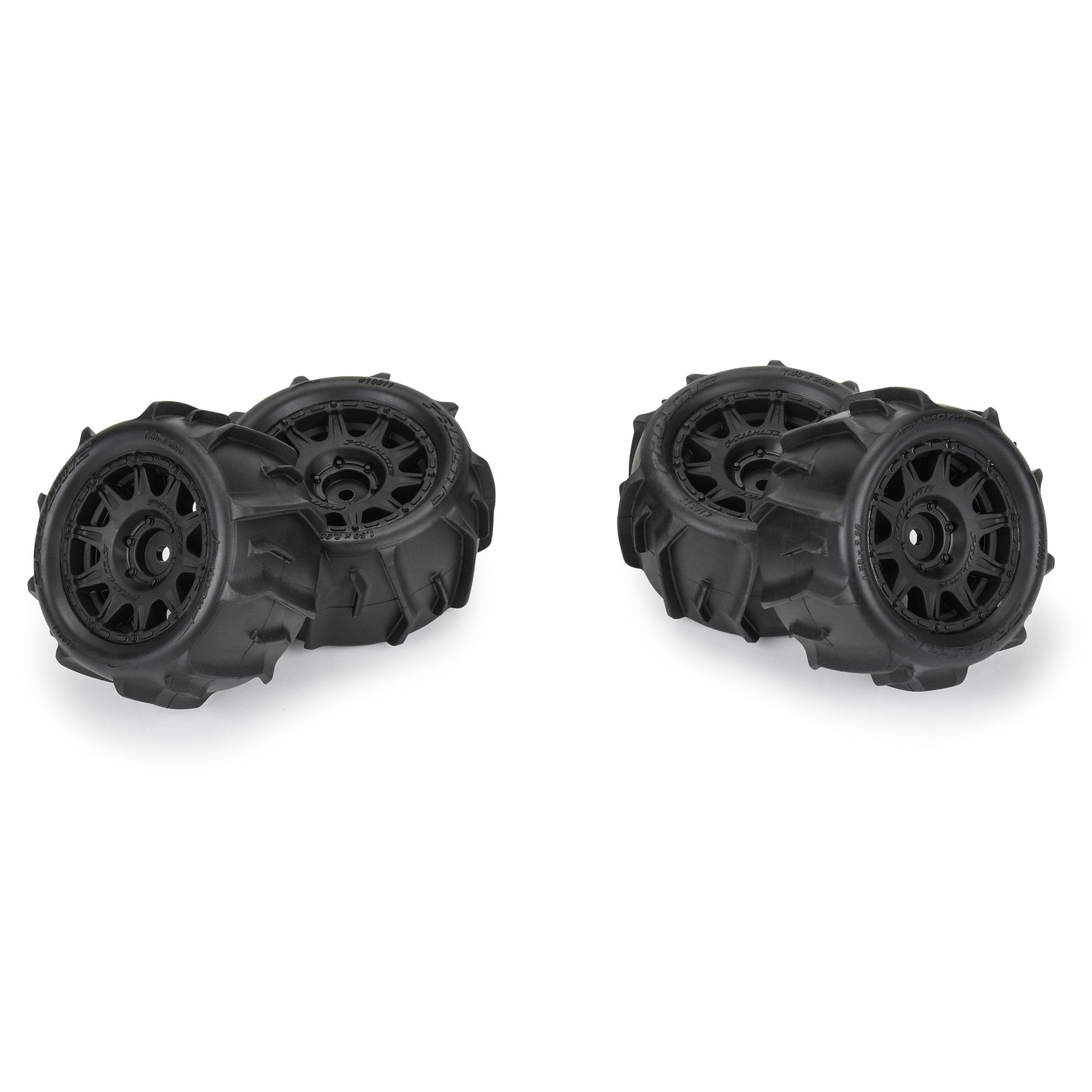 Pro-Line Racing 1031110 1:18 Dumont F/R Tires MTD 12mm Black Raid (Pack of 4)