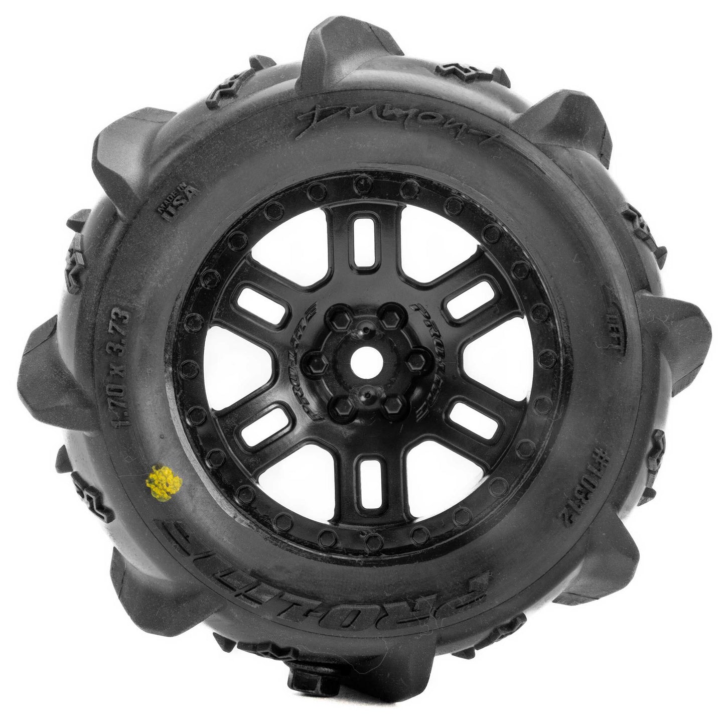 Pro-Line Racing PRO1031210 1:16 Dumont Paddle Tires Mounted 12mm Black Split Six