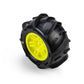 Pro-Line Racing PRO1031212 1:16 Dumont Paddle Tire Mounted 12mm Yellow Split Six